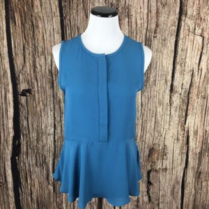 Ann Taylor Loft Peplum Top Blouse Size XSP